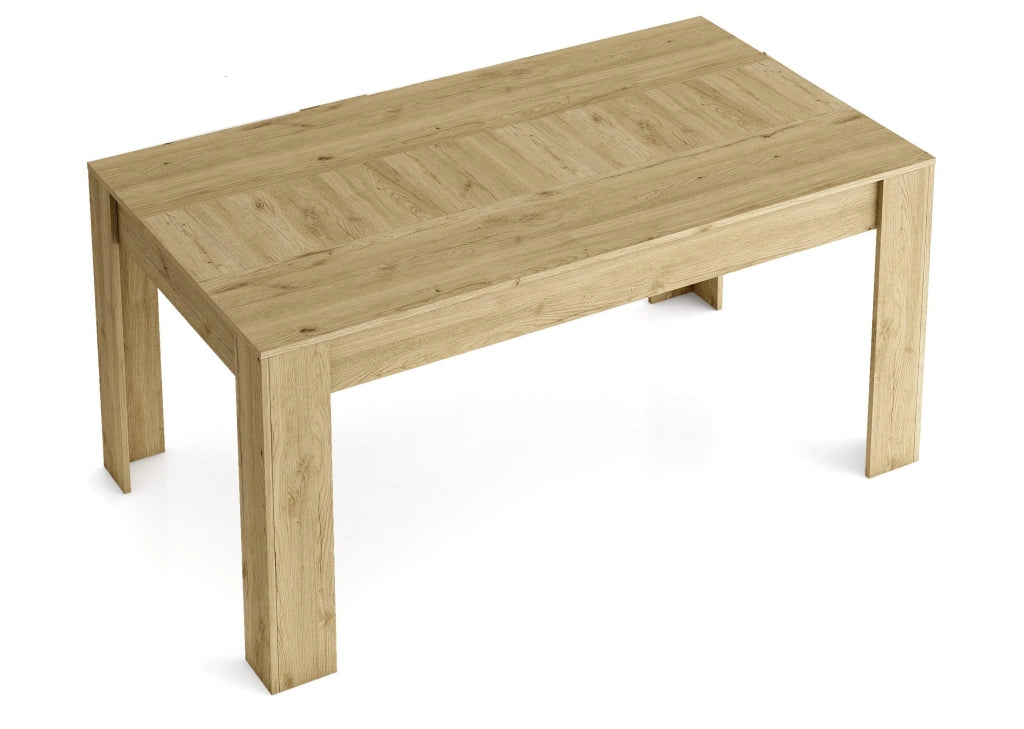 Tavolo da pranzo allungabile 140 fino 200x90x76cm, colore Naturale RF754