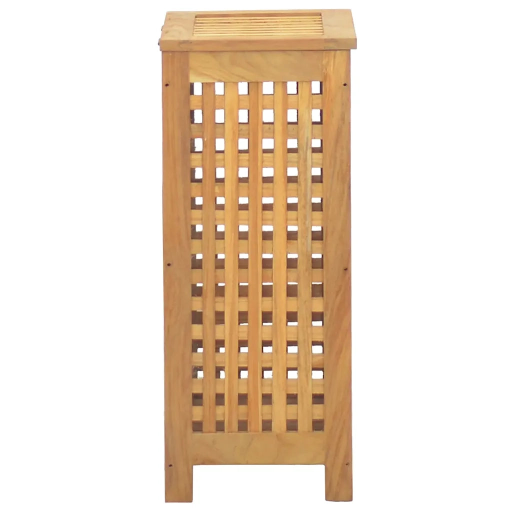 Cesto del Bucato 35x25x60 cm in Legno Massello di Teak 340760