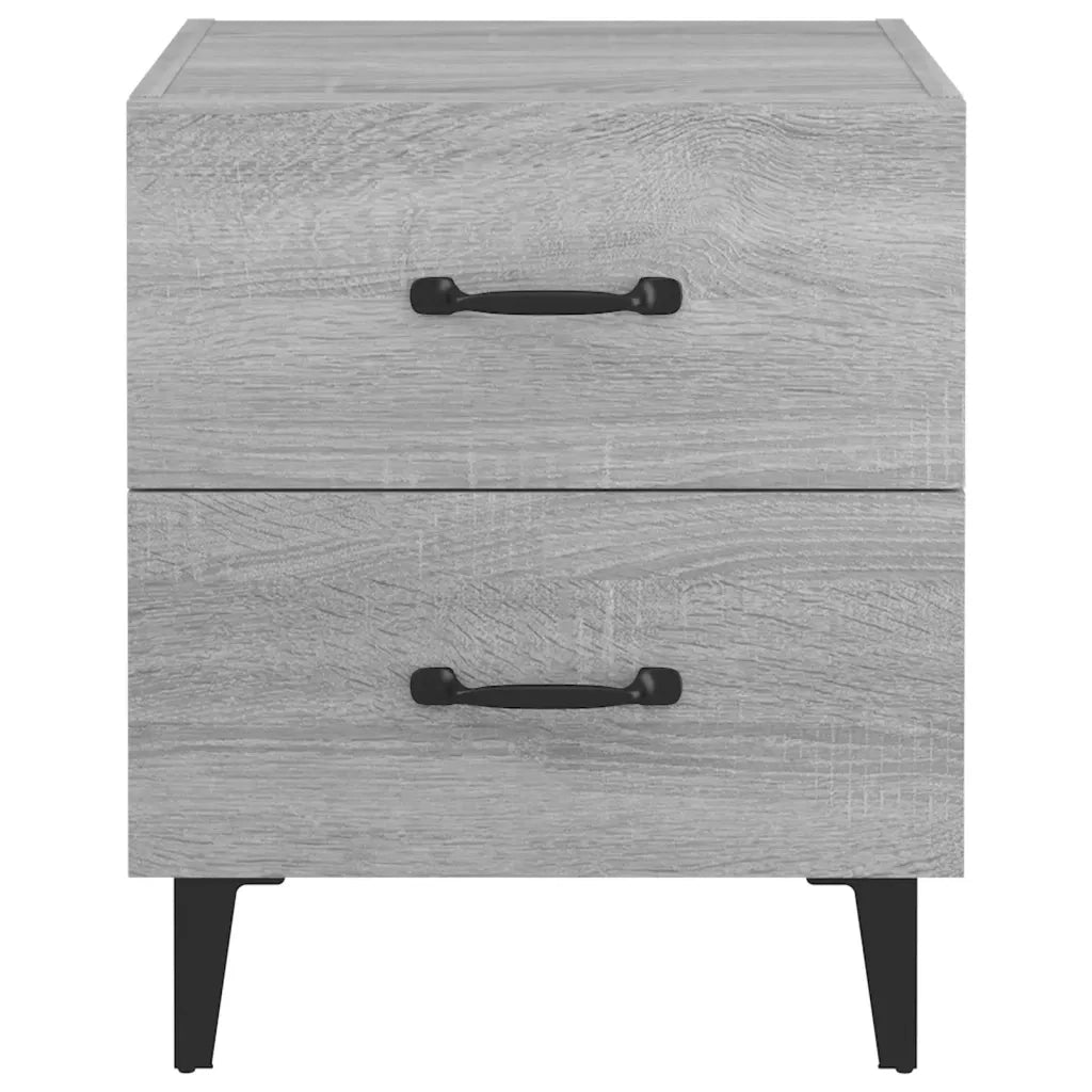 Comodini 2 pz Grigio Sonoma 40x35x47,5 cm cod mxl 30141