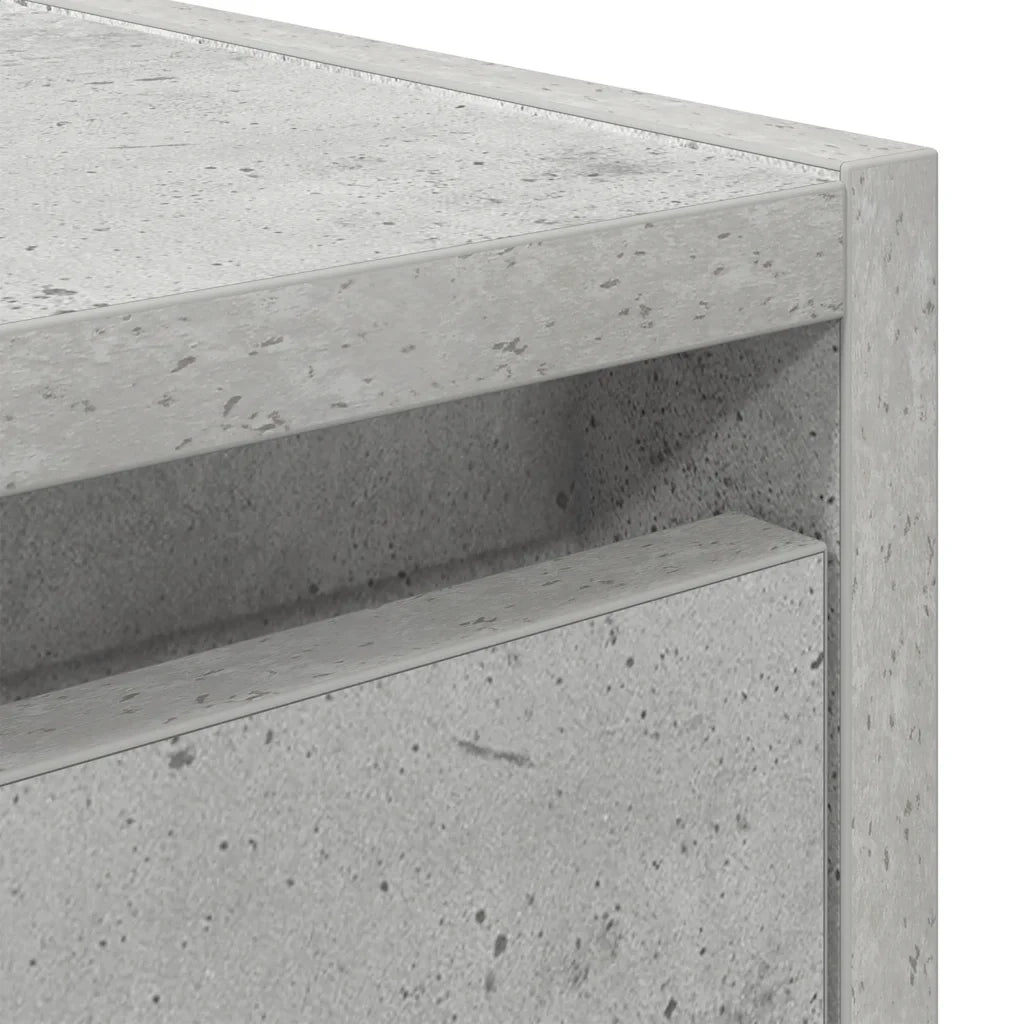 Comodino a Muro Grigio Cemento 38x34x40 cm 861235