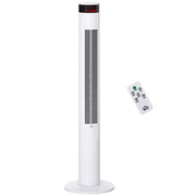 Ventilatore a Colonna con 3 Velocit¨¤ e 4 Modalit¨¤, Timer di 12h, Pannello LED e Telecomando, Bianco