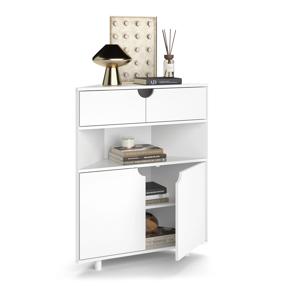 Vicco Credenza Bianco 79 x 96 cm con 4 scomparti