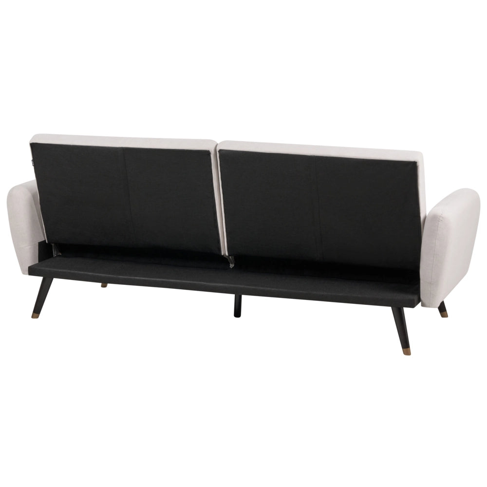 Divano letto 3 posti in tessuto beige Tappezzeria Elegante Glam Moderno Soggiorno Camera Da Letto