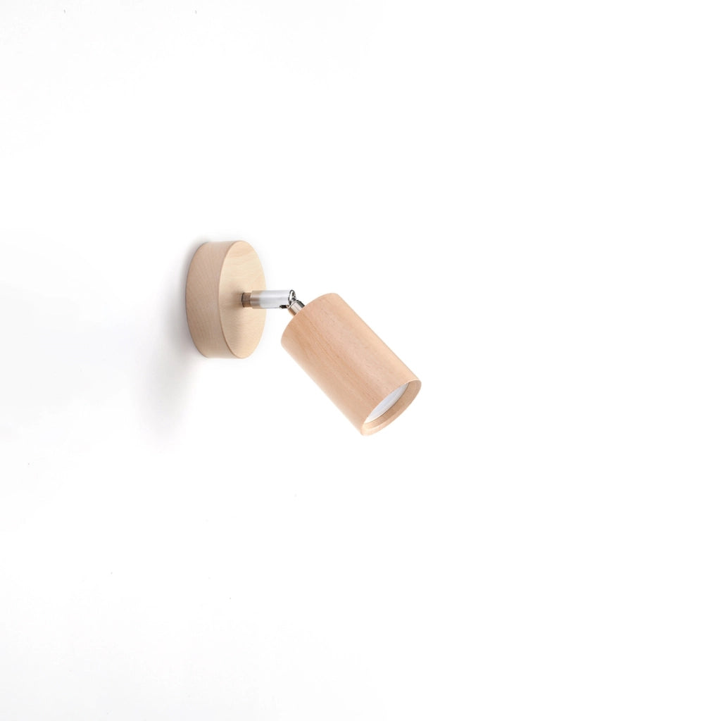 Applique MONTAN legno chiaro spot lettura GU10 Pure Lume