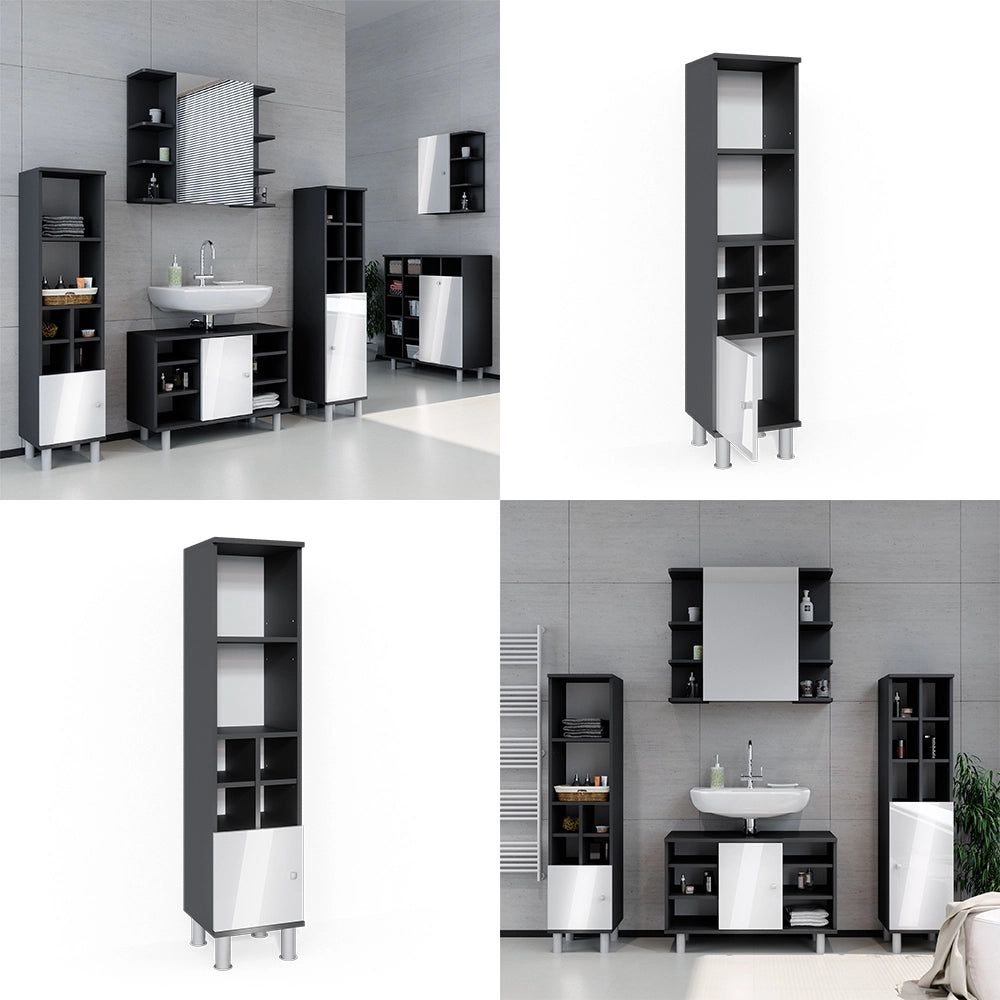 Mobiletto bagno Fynn Bianco lucido 30 x 130.6 cm porta piccola Vicco