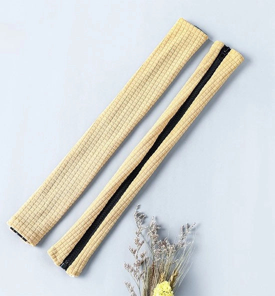 Sedile da Ufficio con Alzata Manubrio, 2 pezzi Sedili da Ufficio con Alzata Manubrio Protettivi con Cerniera Regolabile e Resistente all'Acqua per Sedili da Ufficio - Beige