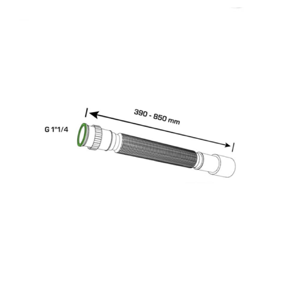 Cannotto magic JOLLYONE estensibile allungabile da 39>86,6 cm universale scarico acqua 32-40 mm/1"1/4