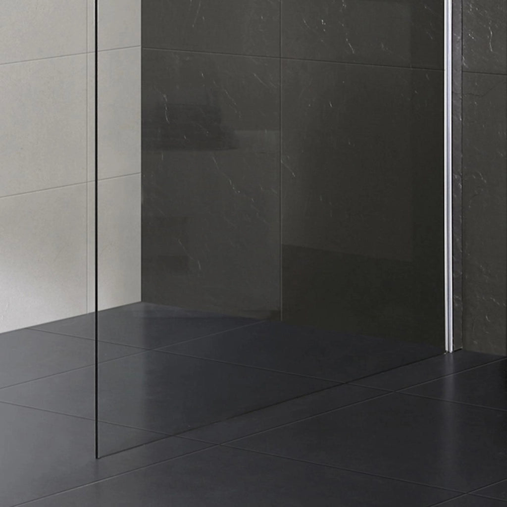 Parete Doccia Walk-In 75 cm in Cristallo Trasparente 8mm H198 Fosterberg Side