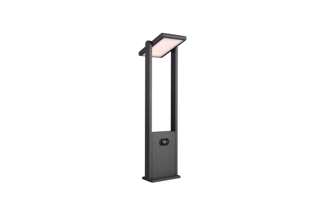 Lampione solare LED MALAWI Trio antracite 61 cm IP65