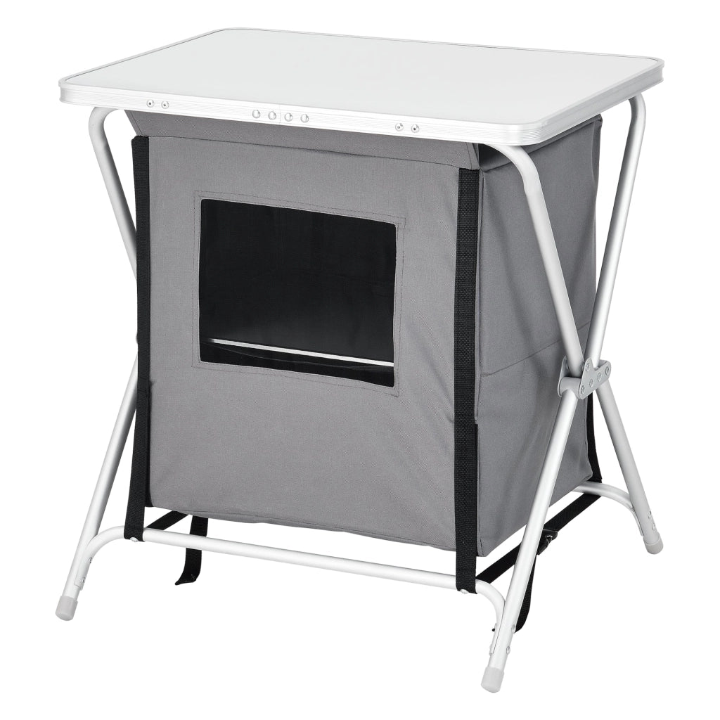 Mobile da cucina pieghevole da esterno Tullinge 64 x 60 x 45 cm grigio 03_0008671