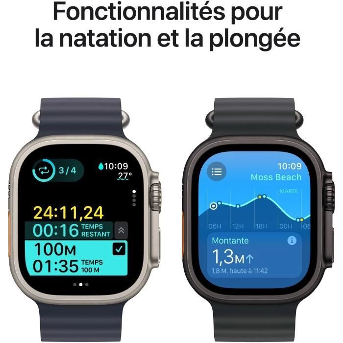 Apple Watch Ultra 2 GPS + Cellular - 49mm - Cassa in titanio naturale - Cinturino Alpine Loop marrone chiaro - Large