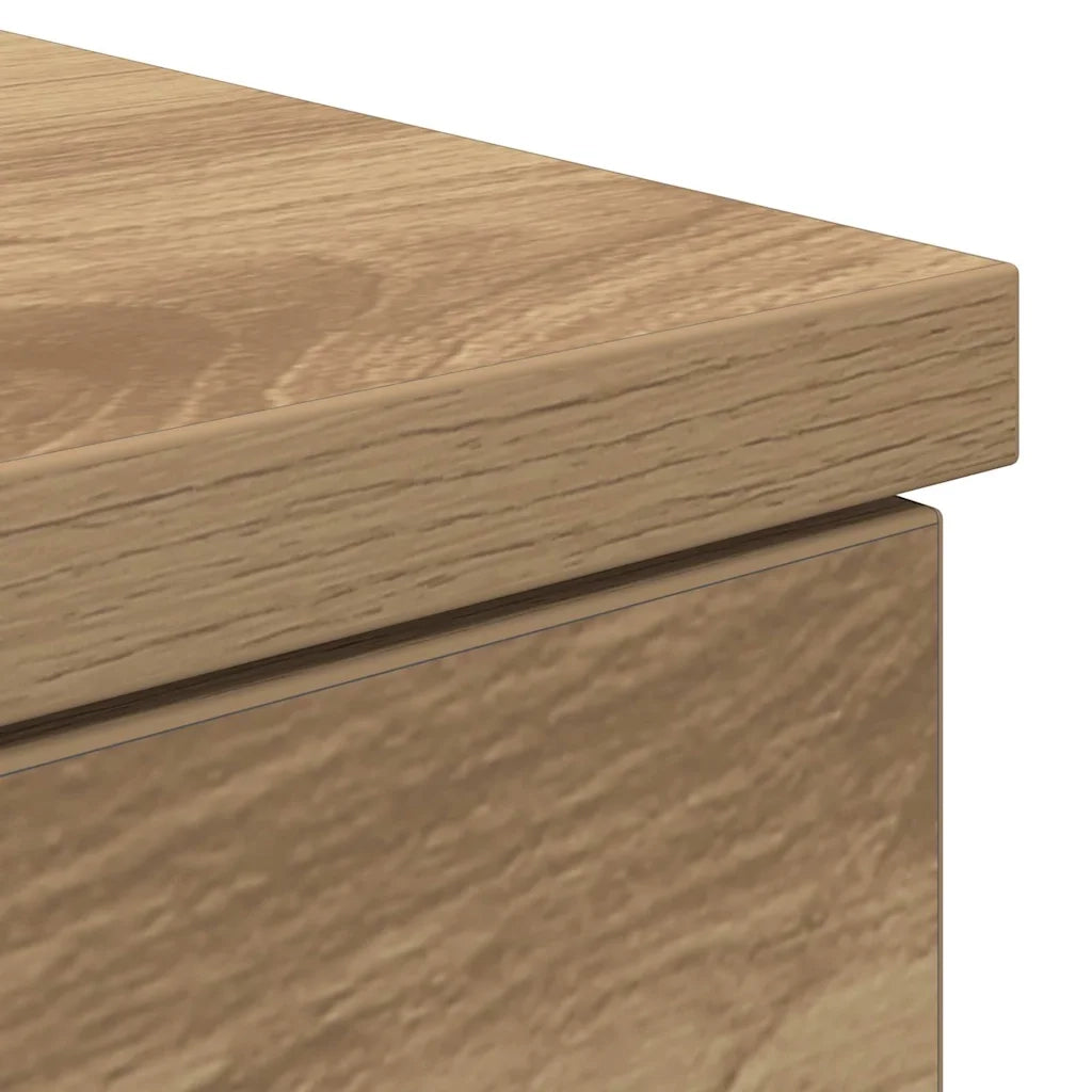 Scrivania | Tavolo da Ufficio rovere artigianale 140 x 49 x 76 cm Legno multistrato