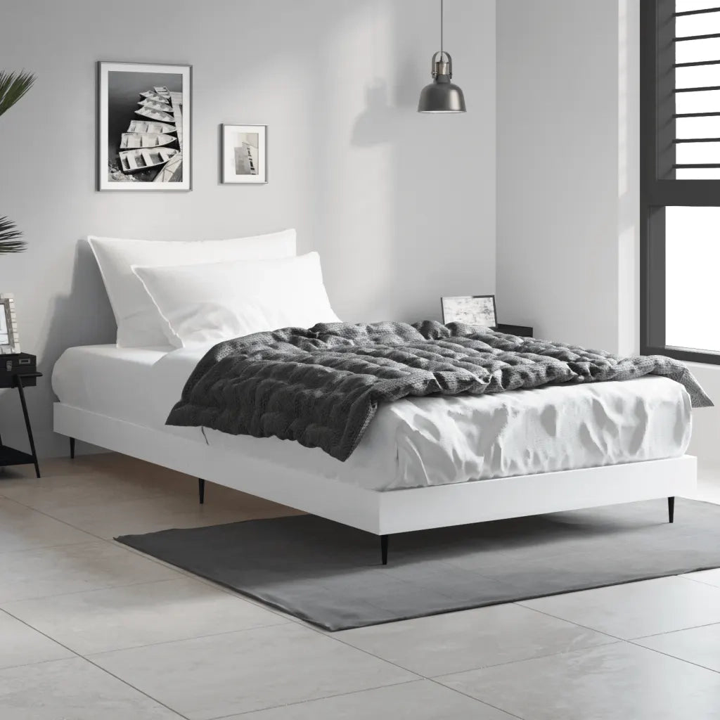 Giroletto-Struttura Letto Bianco 90x200 cm in Legno Multistrato 546057