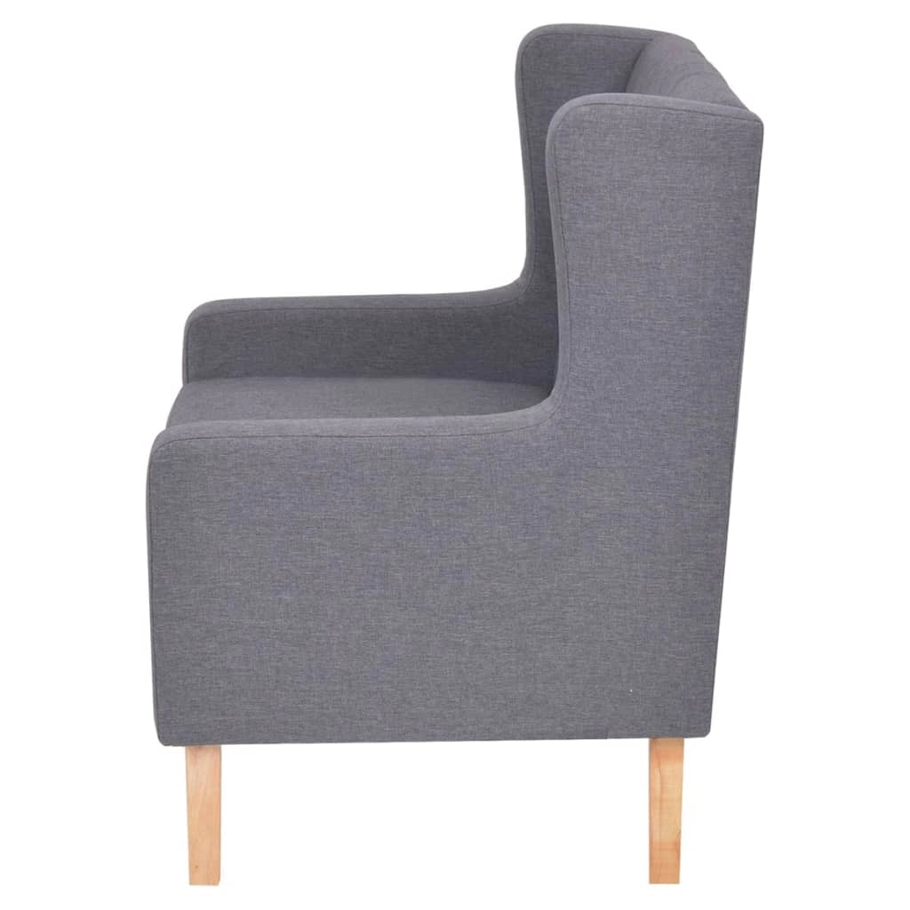 Set divano 2 pezzi 76 x 68 x 90 cm tessuto grigio 02_0019100