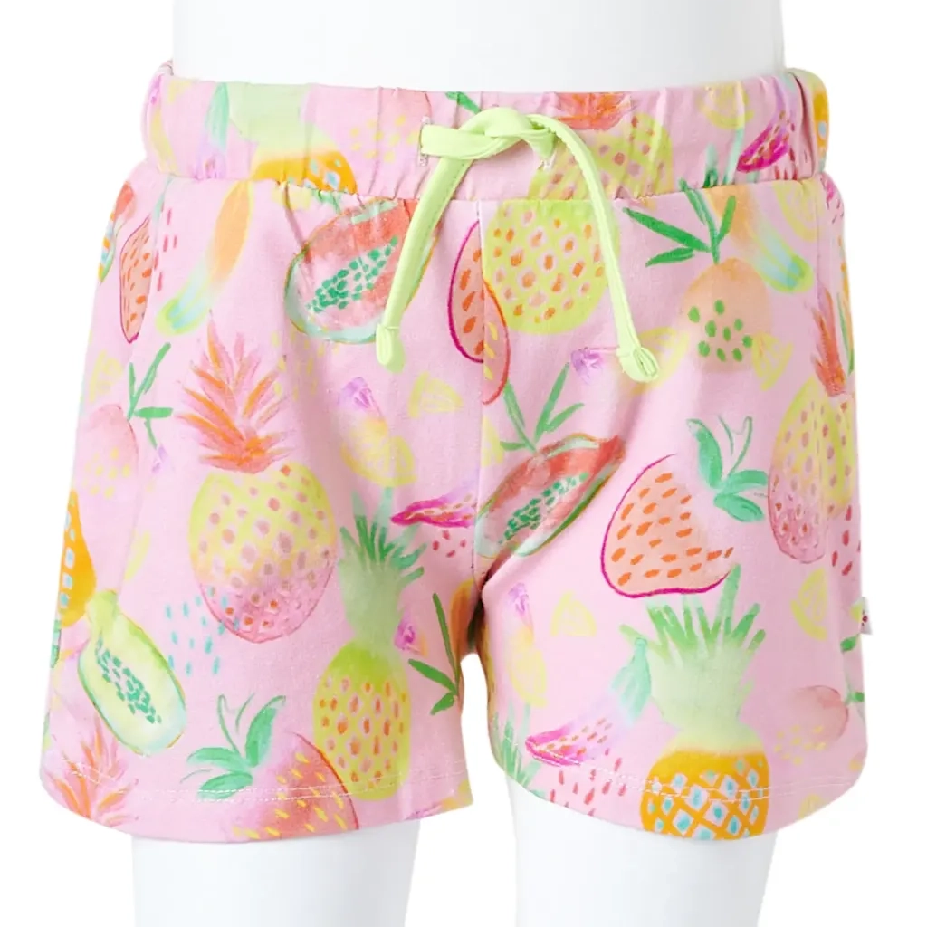 Pantaloncini per Bambini con Coulisse Rosa Tenue 116 CFW3440096