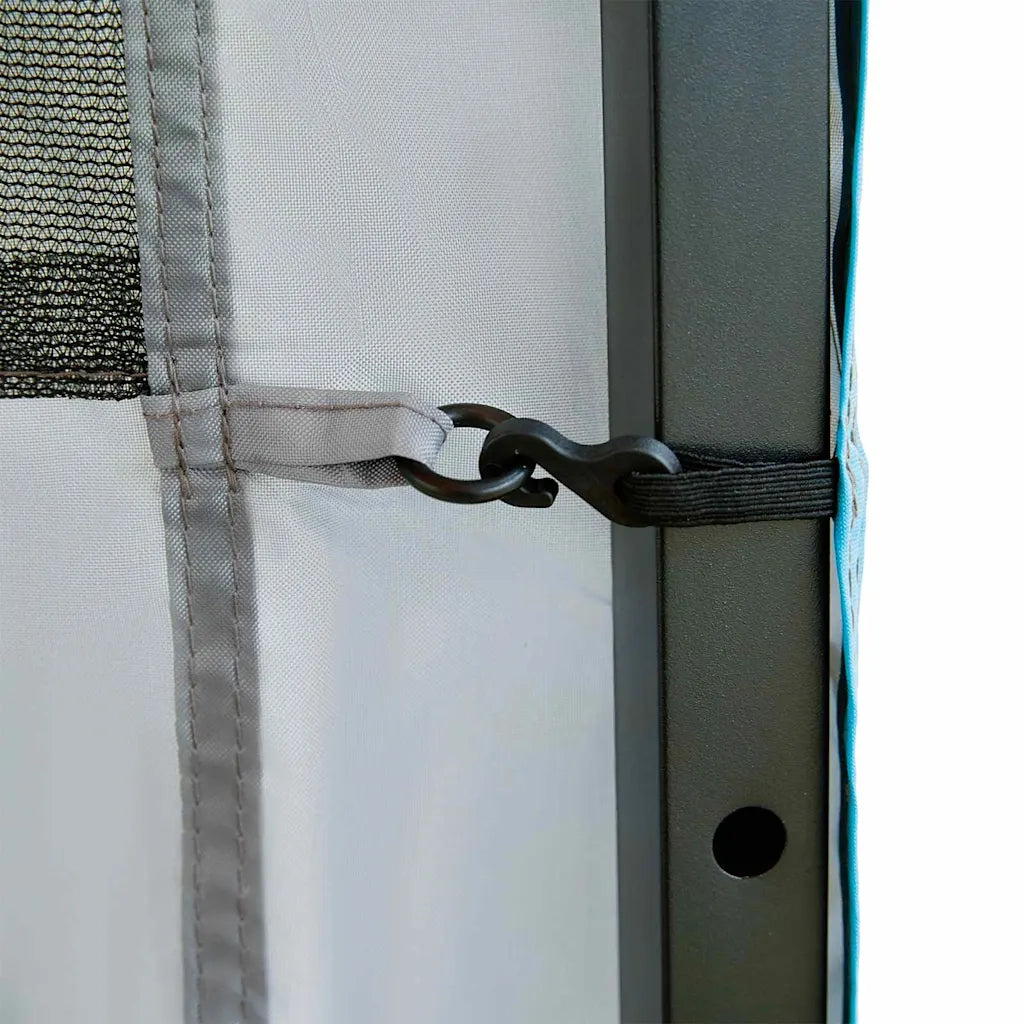 vidaXL Organizzatore da Tenda Appeso Grigio 320 x 182 cm