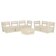 Set di mobili da giardino mobili da esterno set di mobili in pallet 6 pezzi legno di abete impregnato 02_0018457
