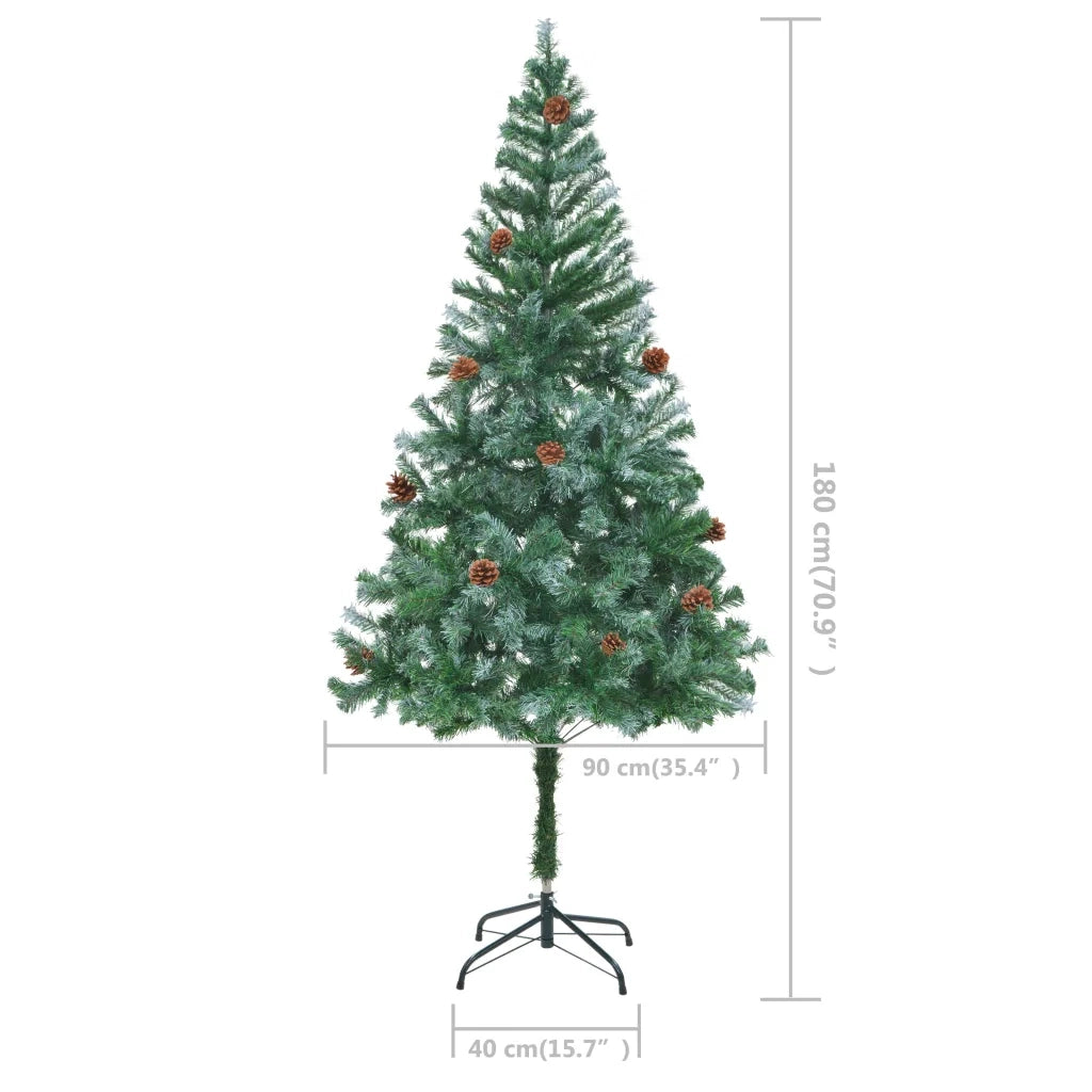 Albero di Natale | Decorazioni natalizie Artificiale con Pigne 180 cm