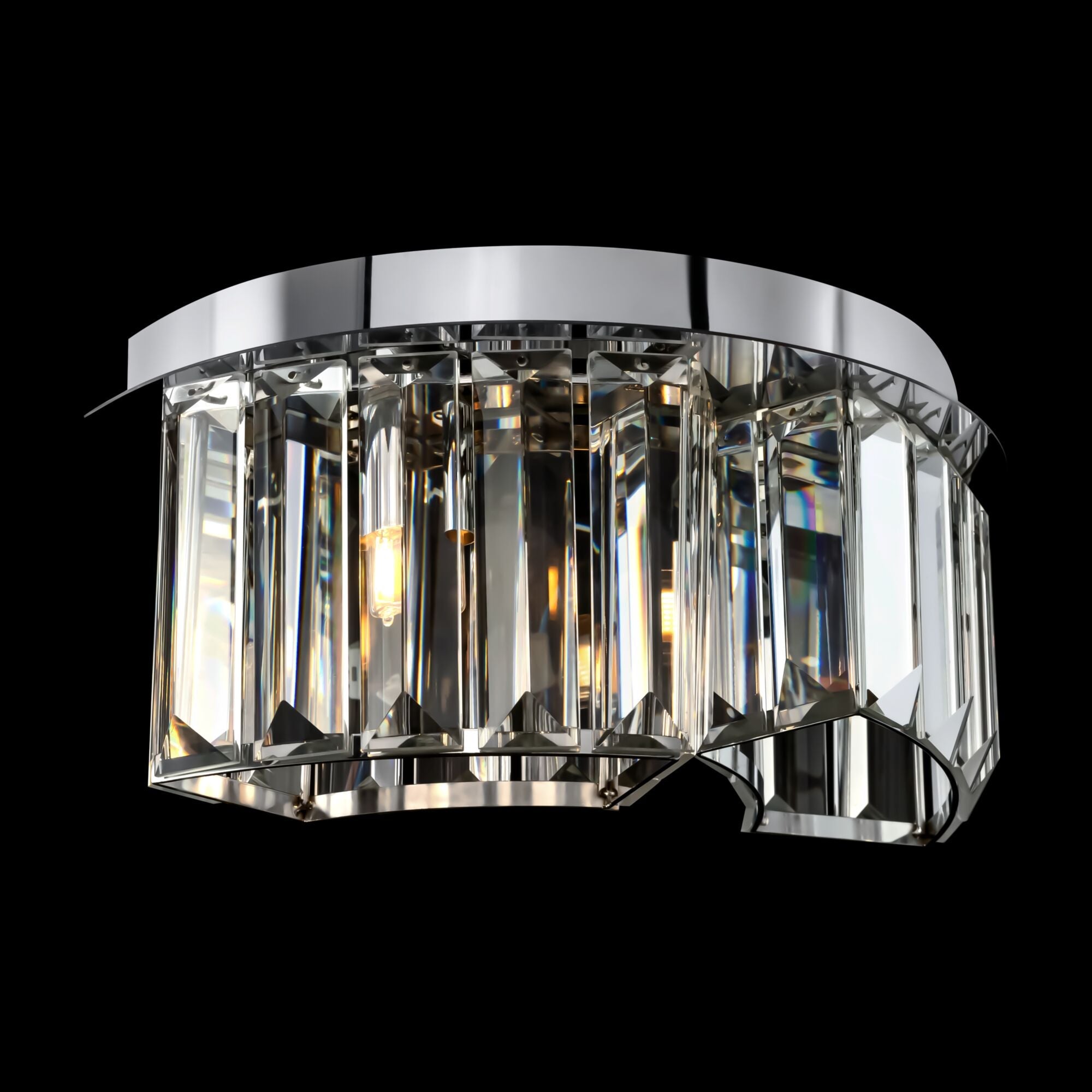 Lampada da parete Modern in Acciaio inossidabile Colline Cromo