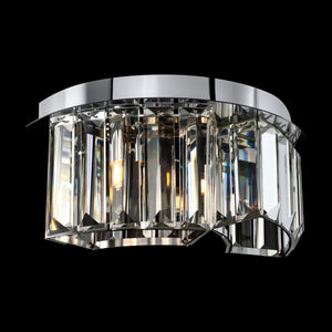 Lampada da parete Modern in Acciaio inossidabile Colline Cromo