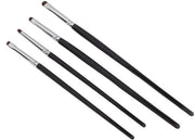Set di pennelli per ombretto - 4 pezzi - Materiale morbido per capelli - Volume capelli denso - Pennelli per trucco - Ideali per dettagli di ombretto - Pennelli per trucco