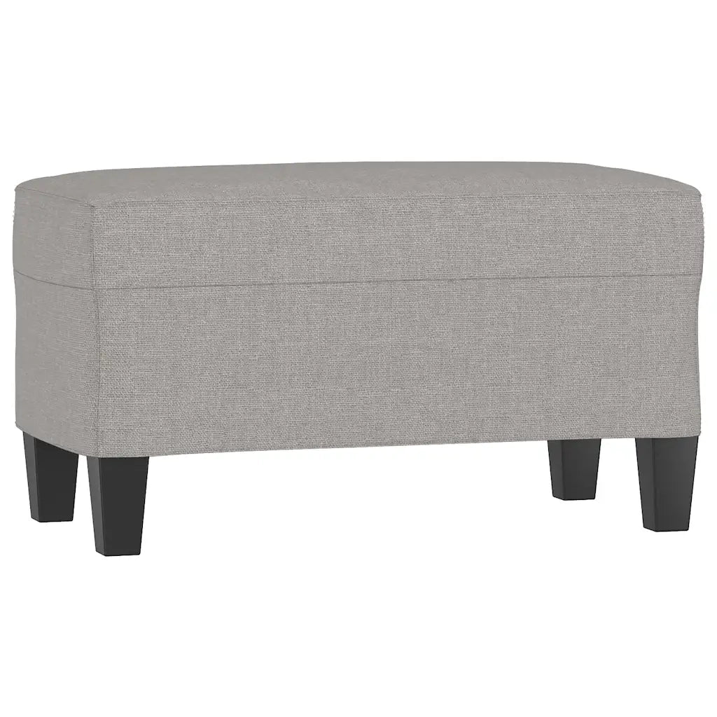 Panca-Sgabello Grigio chiaro 70x35x41 cm in Tessuto 580861