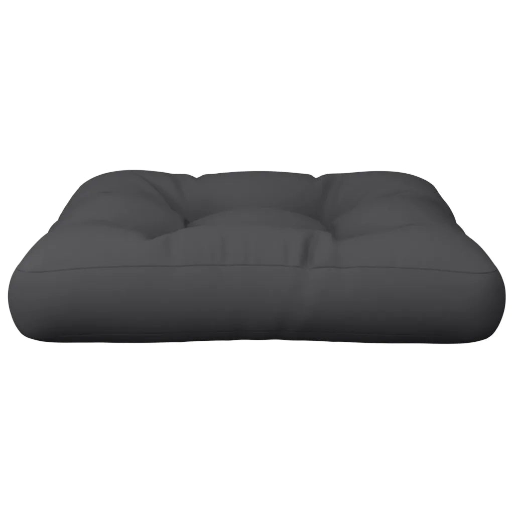 Cuscino per Pallet Nero 60x60x12 cm in Tessuto