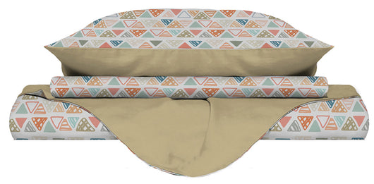 Copripiumino 1 Piazza e Mezzo Double Face con Federe Stampato Different