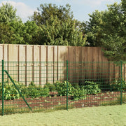 Recinzione Metallica con Picchetti Ancoraggio Verde 0,8x10 m 154096