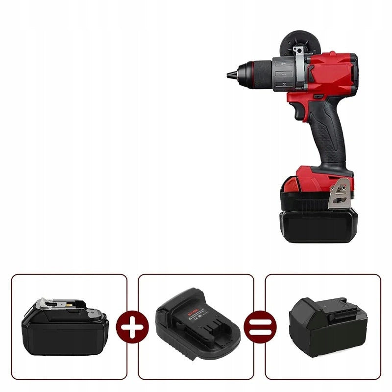 Adattatore Batteria Makita 18V a Milwaukee 18V MT20ML – Compatibile con Utensili Milwaukee 18V | Alta Qualità e Durata