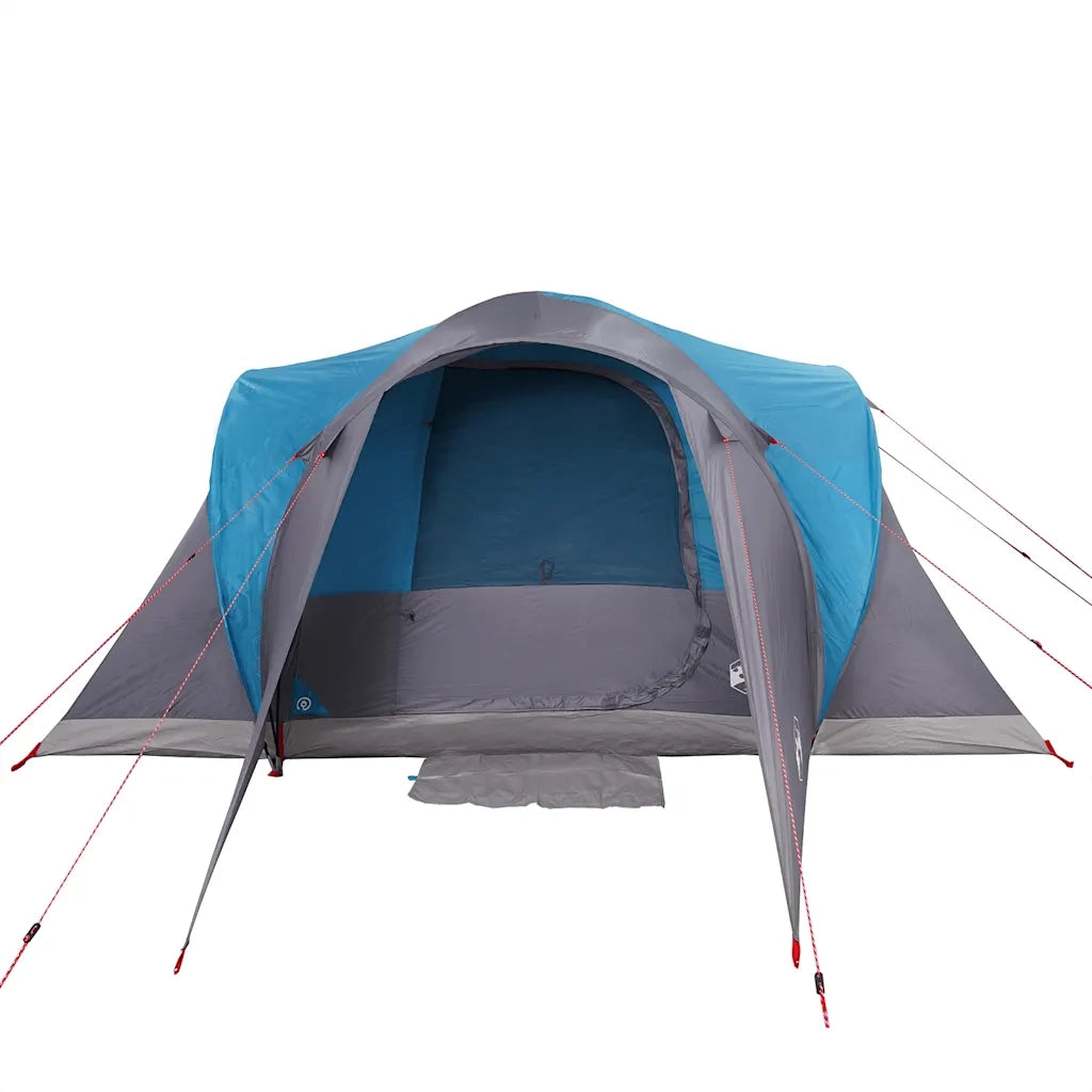 Tenda da Campeggio a Cupola per 4 Persone-Tenda per Escursionismo Blu Impermeabile 451451