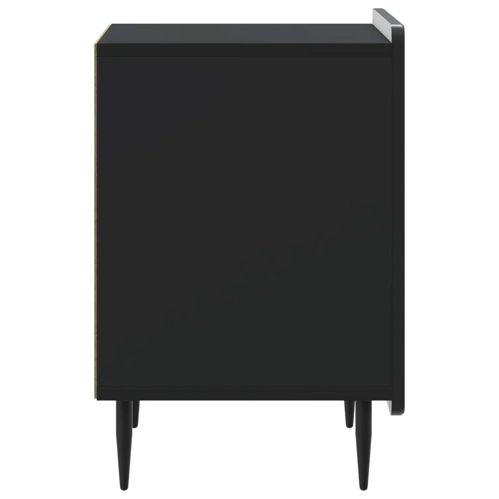 Armadio da Notte Nero 43 x 34,5 x 52 cm Legno ingegnerizzato 894337