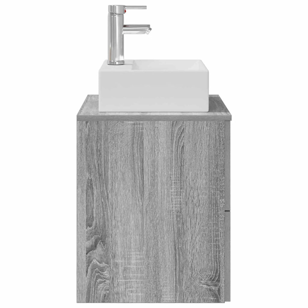 Mobile Lavabo da Parete Sonoma grigio 49,5 x 41 x 62,5 cm