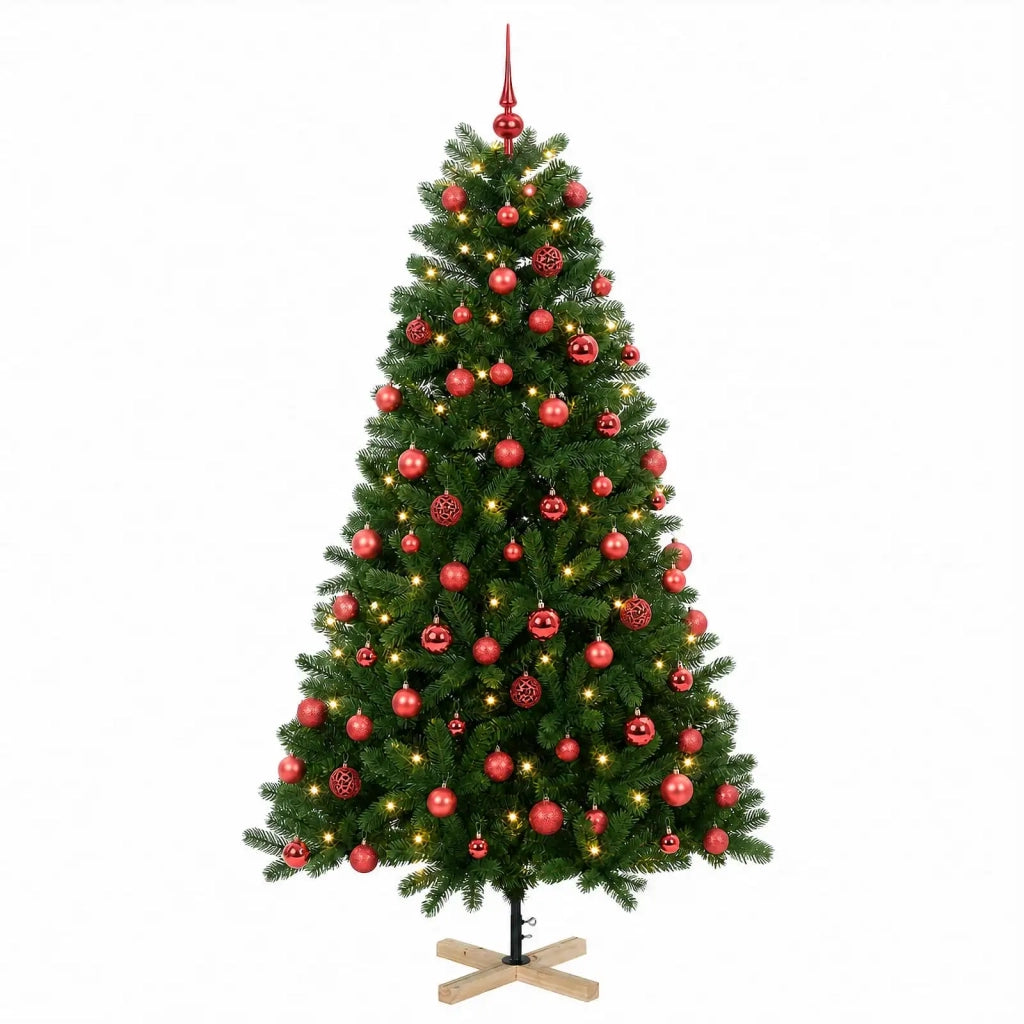 Albero di Natale artificiale con palline 240 cm 300 LED 3461409
