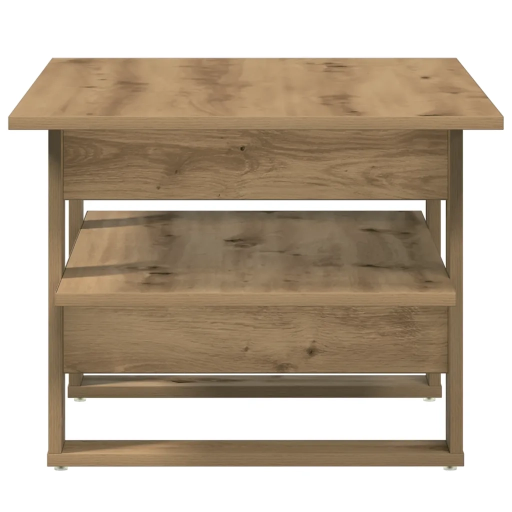 Tavolino salotto | Tavolino da caff¨¨ | Tavolino da Soggiorno Rovere Artigianale 102x55x42 cm Multistrato