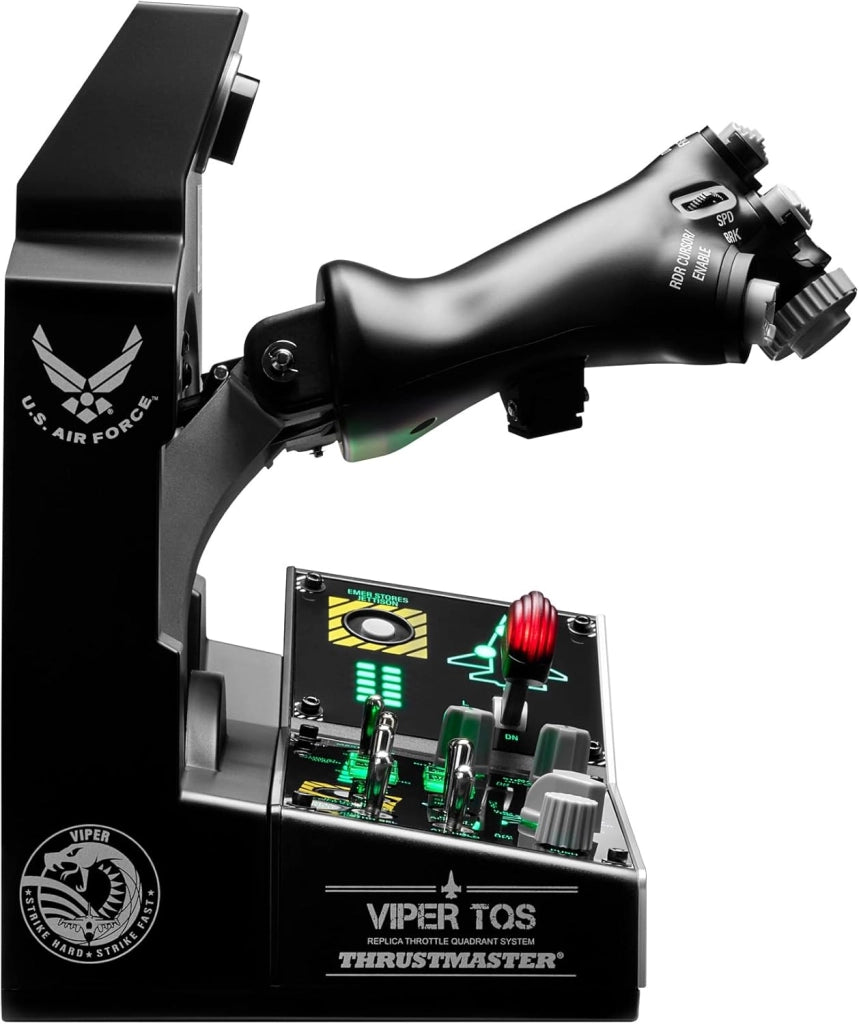 Viper TQS Mission Pack per PC, Sistema Quadrante Manetta in Metallo, Manetta e Pannello di Controllo Inclusi, Precisione Effetto Hall