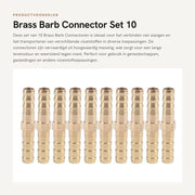 Connessione alta qualità per tubi - 10 pezzi - Flessibile - Adattatore per acqua/gas/olio - Alta durata - Connessione per tubo flessibile