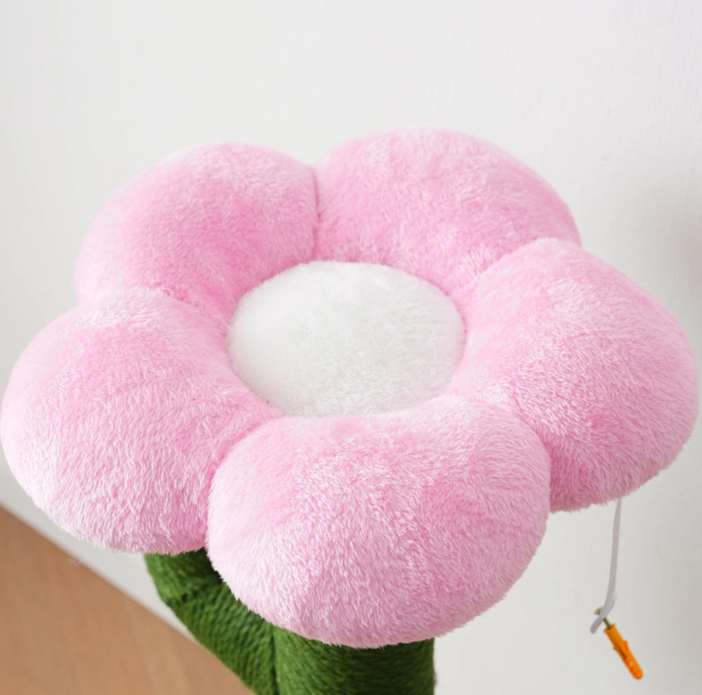 Tiragraffi a cactus verde 90 cm con sisal e sistema antiribaltamento
