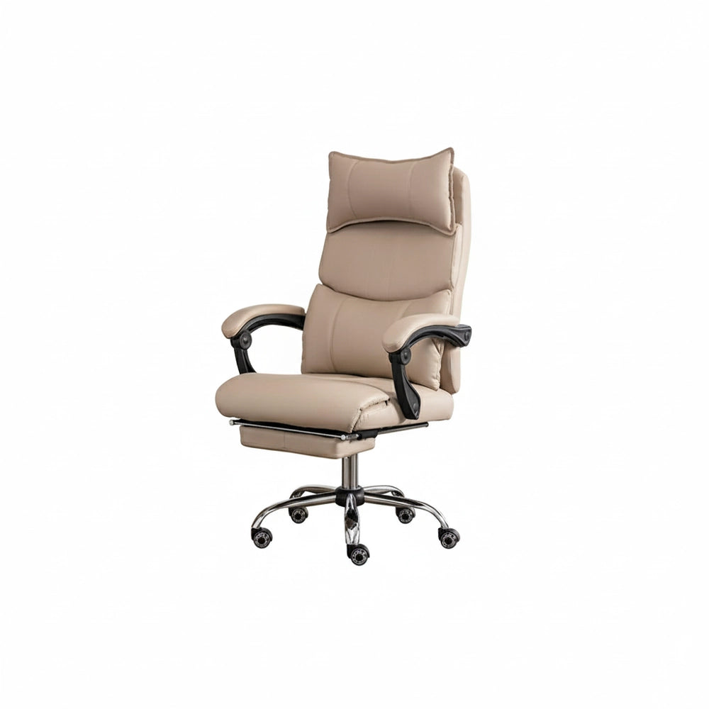 Sedia da ufficio ergonomica - Xylo - Regolabile in altezza doppio supporto lombare BEIGE