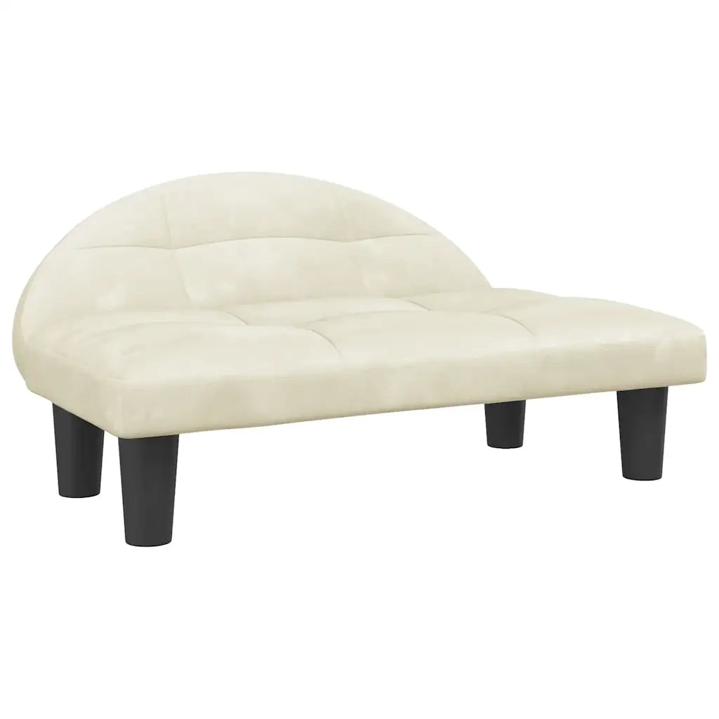 Lettino per Cani Crema 70x52x30 cm in Velluto 171944