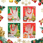 Decorazioni per Natale in carta con finestra e design neve bambola - 12 pezzi - Adatti a donne, uomini e bambini