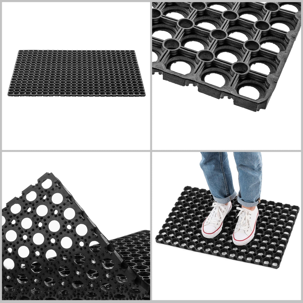 Zerbino d'ingresso KADAX, tappetino universale per scarpe, 40x60 cm, in gomma