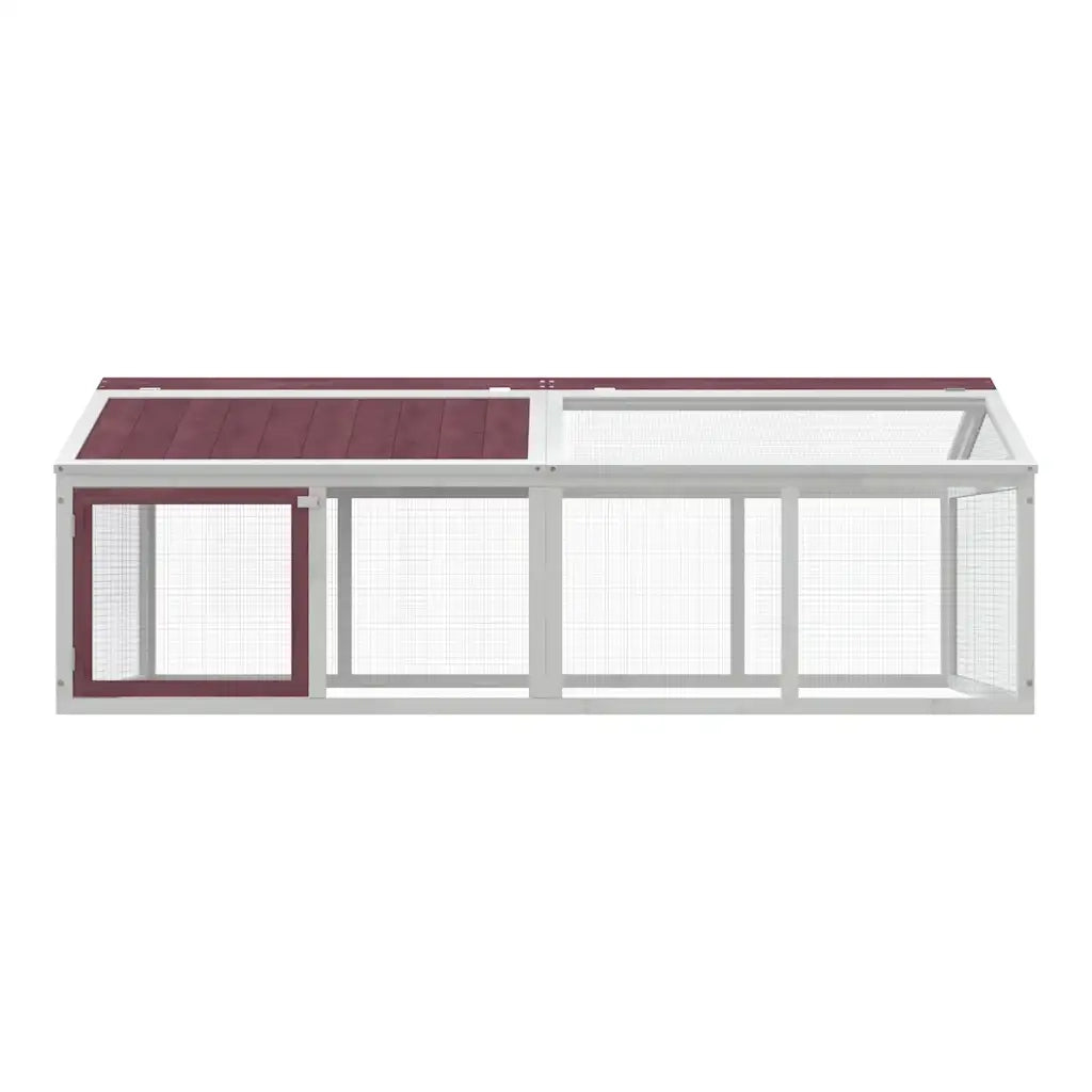 Box per Animali Moka 200x112,5x74 cm in Legno Massello di Pino CFW5760125