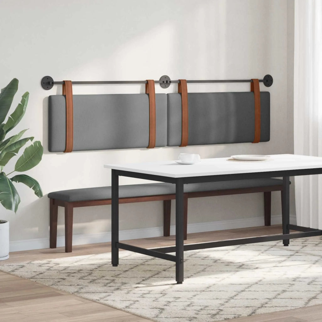 Testiera sospesa Grigio scuro PU Antico 42031544
