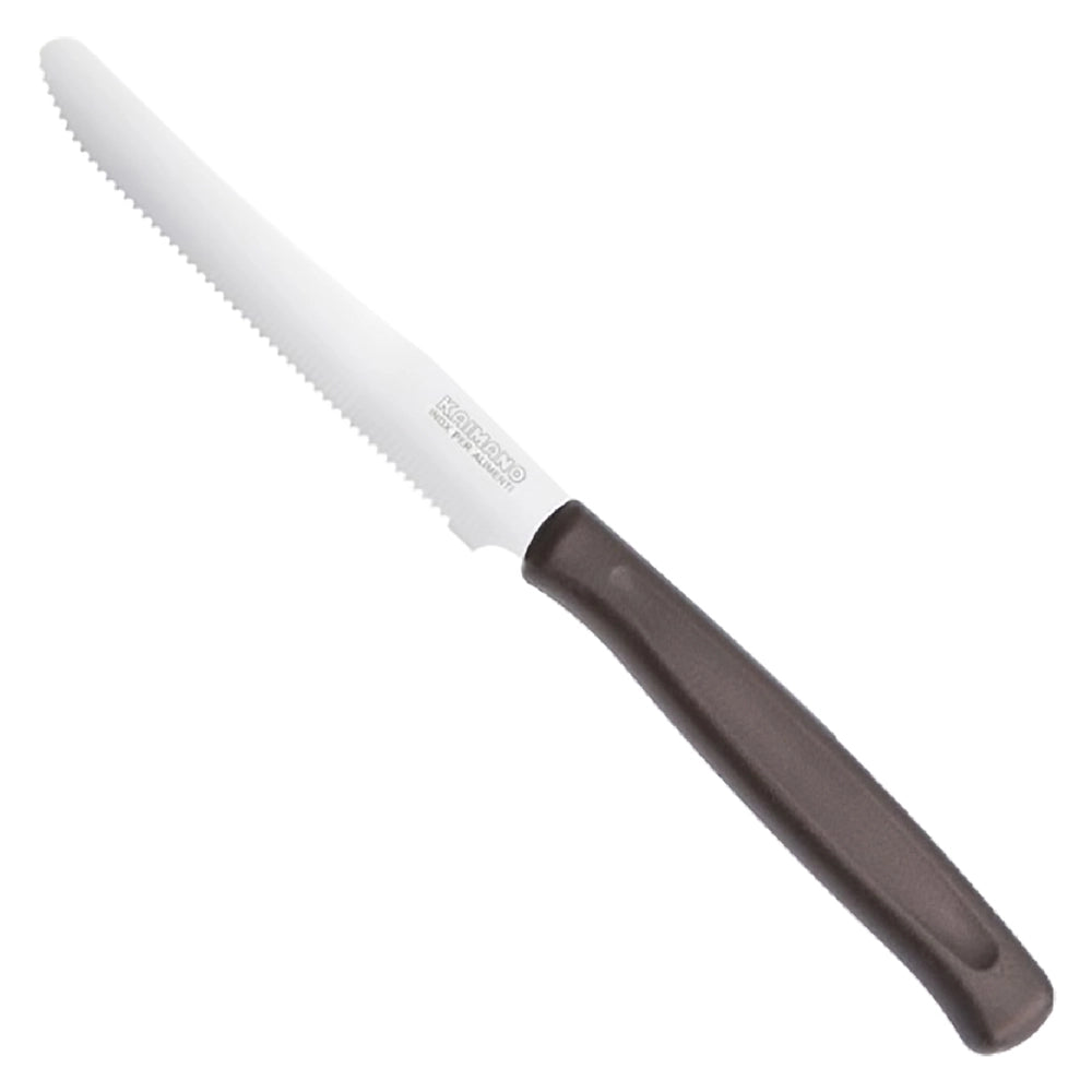 COLTELLO DA TAVOLA SEGHETTATO manico blu navy  - KAIMANO