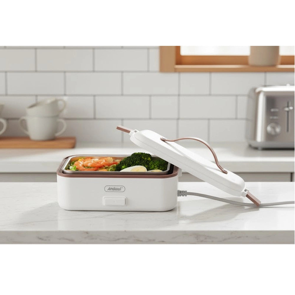 Trade Shop - Scaldavivande Lunch Box Elettrico Contenitore Portatile Per Alimenti 450 Watt Q-jr08 -