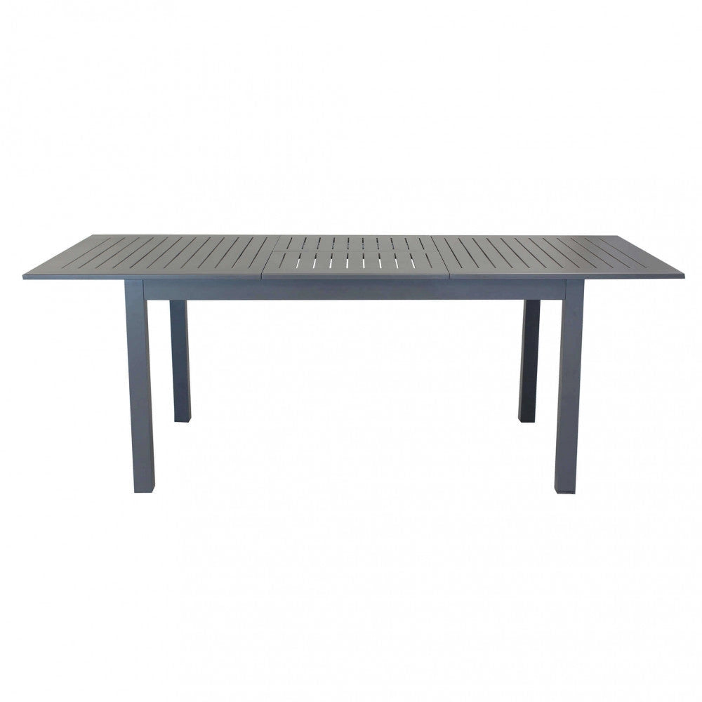 Tavolo Cuba Allungabile 150/210x90x75 h cm in Alluminio Taupe