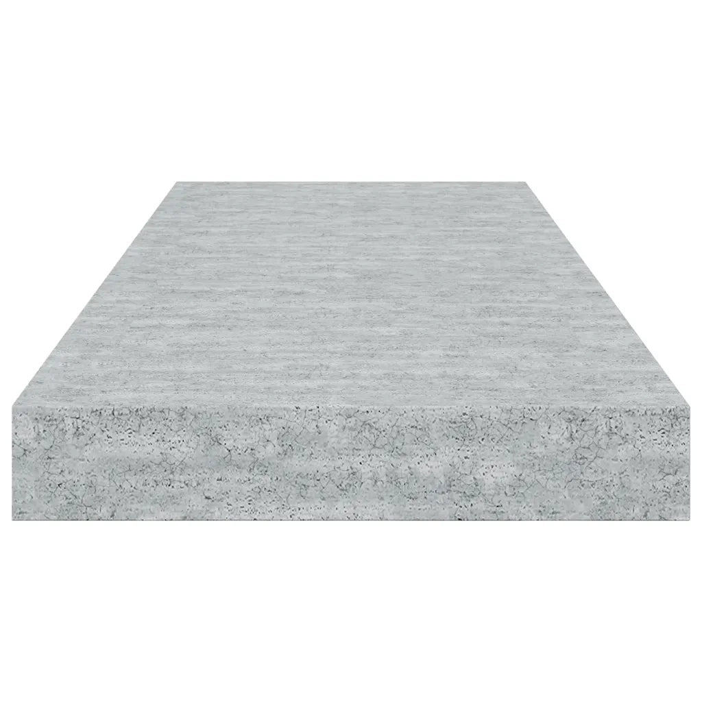 4 pz Scaffali a Parete | Ripiano a parete | Mensole a Parete Grigio Cemento 60x23,5x3,8 cm in MDF