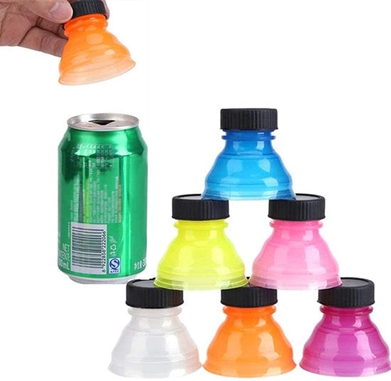 Set di coperchi per bottiglie di soda - 6 pezzi - impermeabili - riutilizzabili - chiusura anti-spolla - adatti per bottiglie di soda