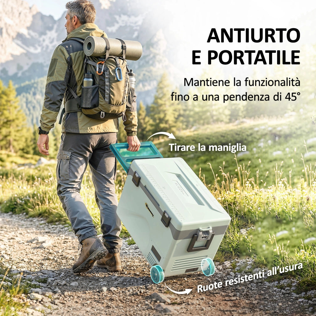 Frigorifero Portatile a Compressore 42.5L ¨C zephmum ¨C Bianco